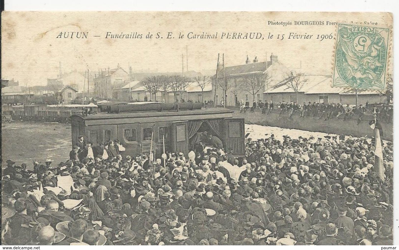 Autun  Funerailles Du Cardinal Perraud Le 15 Fevrier 1906 - Chalon Sur Saone