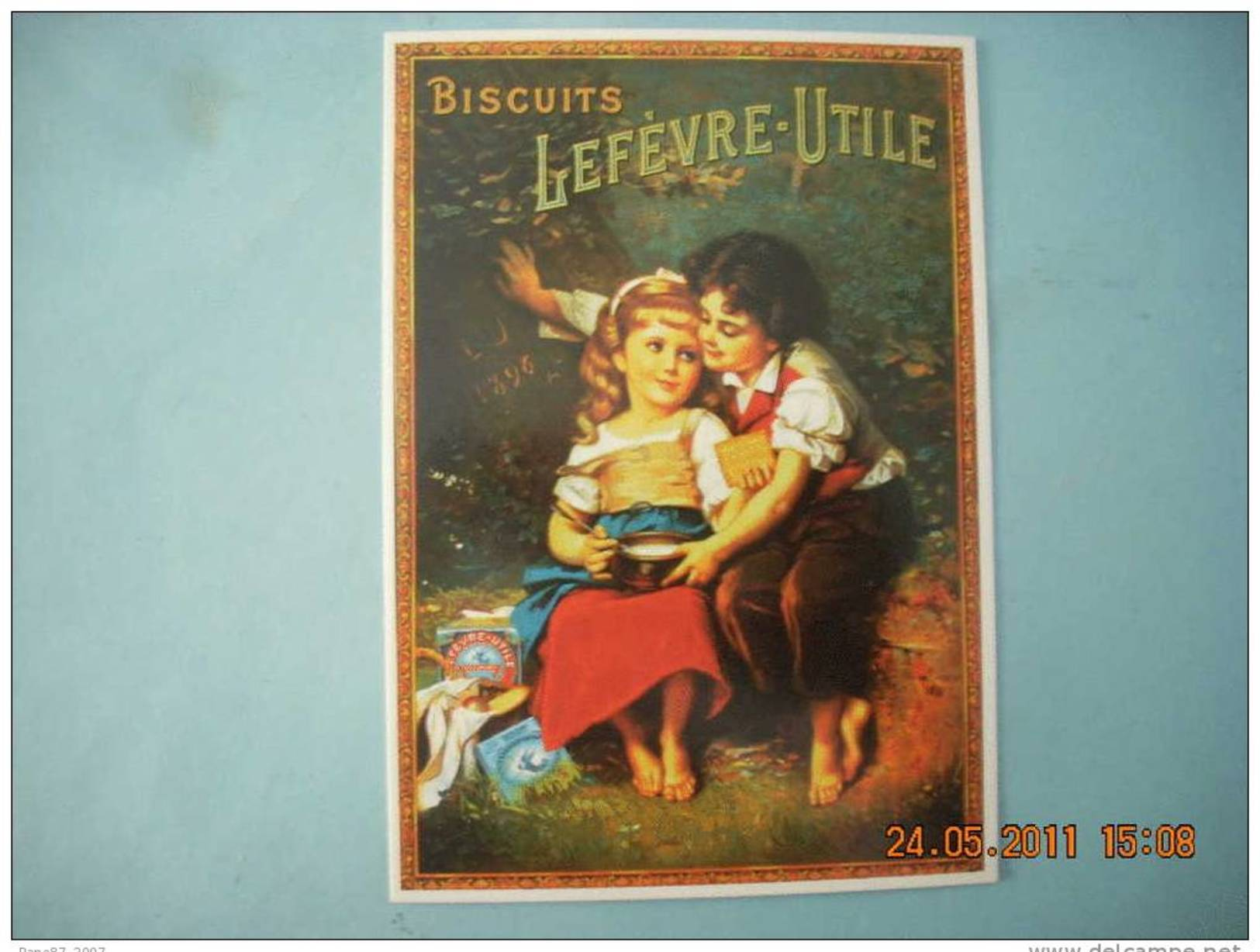 CLOUET   10779  LU AMOUREUX  BISCUITS LEFEBRE - Advertising