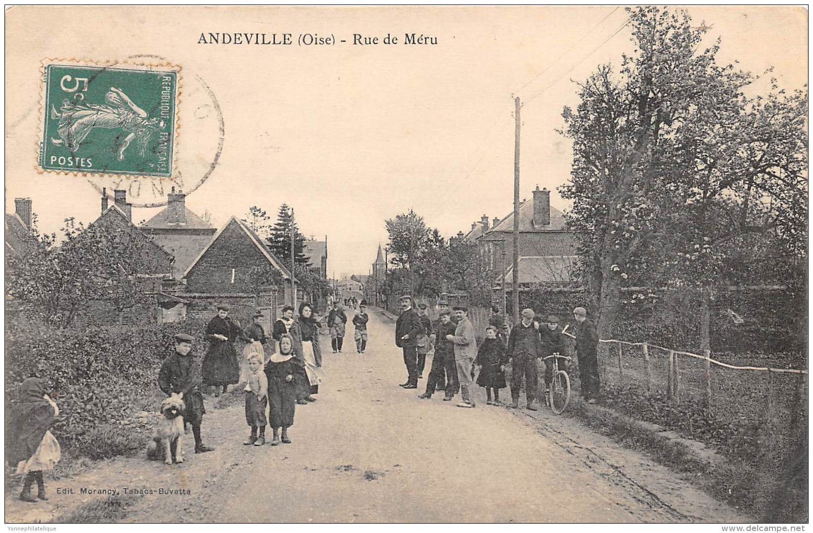 60 - OISE / Andeville - 60650 - Rue De Méru - Beau Cliché Animé - Altri & Non Classificati