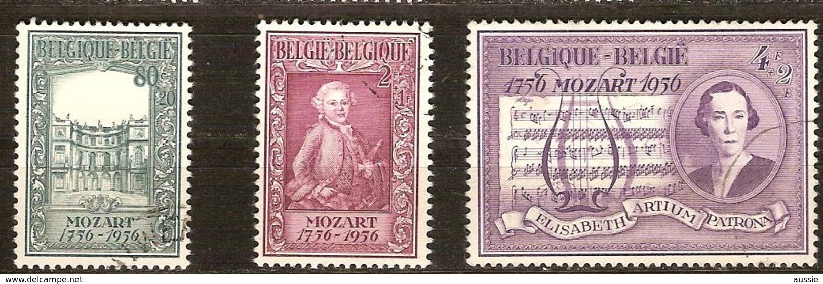 Belgie Belgique 1956  Yvertn° 987-89 (°) Used Cote 7,50 Euro - Gebruikt