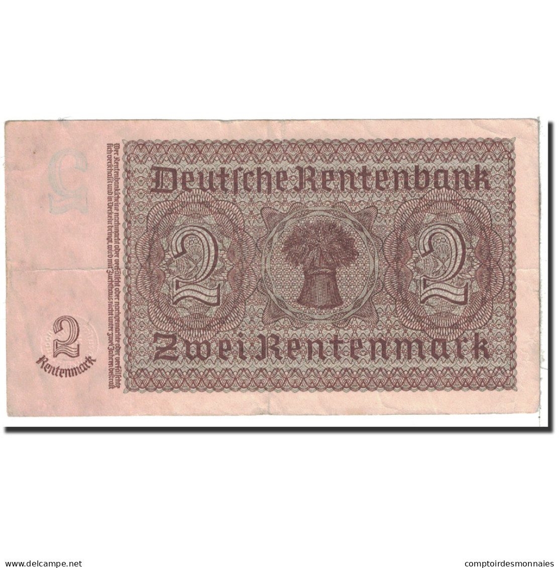 Billet, Allemagne, 2 Rentenmark, 1937, 1937-01-30, KM:174b, TTB - 2 Rentenmark