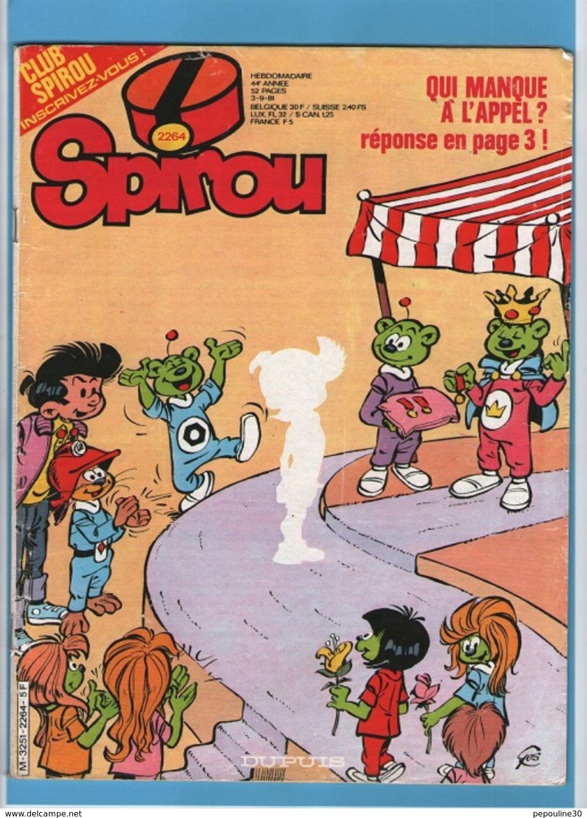 49 + 1 //  ** SPIROU ** HEBDOMADAIRE ** 49 NUMÉRO + 1 N° SPÉCIAL **