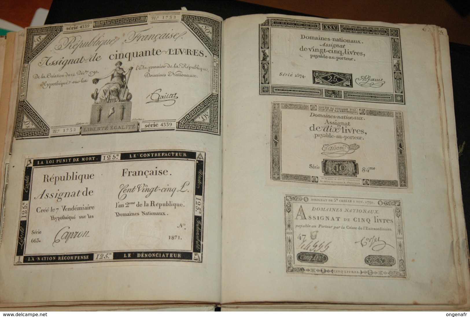 Recueil De Divers Doc. Très Anciens, Donc Assignant De 1871 Et Suite, Ticket De Trains, Etc ..., Voir Scans - Assignats