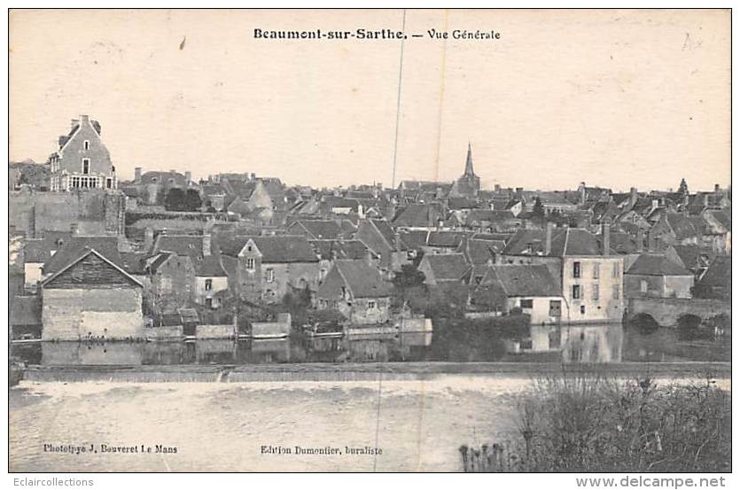 Beaumont Sur Sarthe             72       Vue Générale               (voir Scan) - Beaumont Sur Sarthe