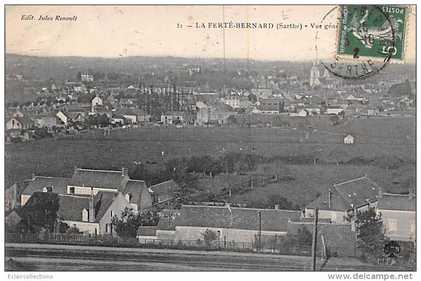 La Ferté Bernard       72           Vue Générale      (voir Scan) - La Ferte Bernard