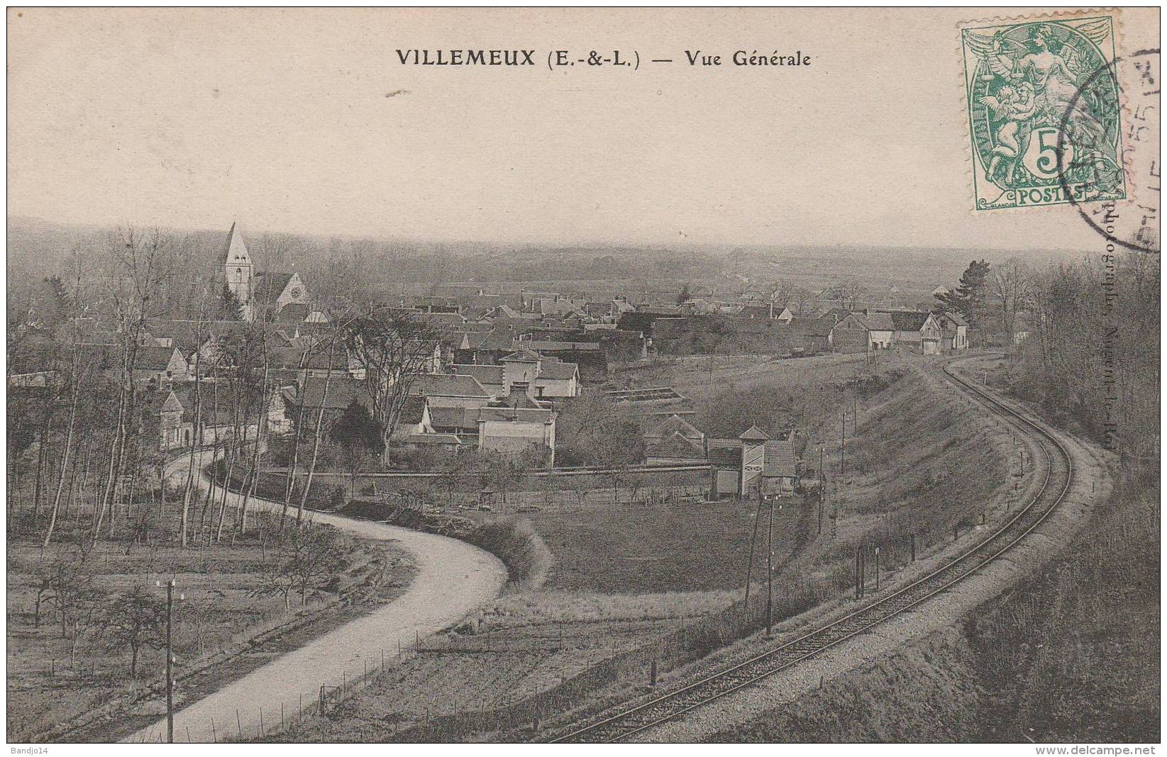Villemeux - Vue Générale   - Scan Recto-verso - Villemeux-sur-Eure