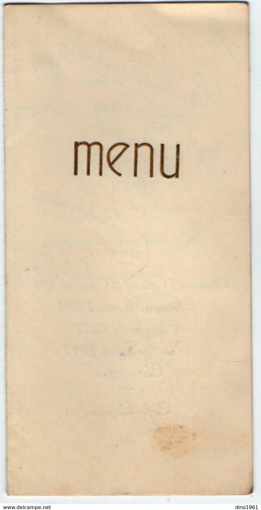 VP11.148 - MUZILLAC - Ancien Menu De 1953 - Menu