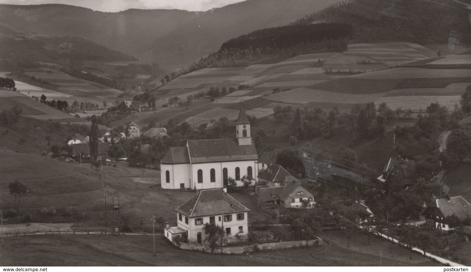 ALTE POSTKARTE YACH IM SCHWARZWALD BAHNSTATION ELZACH PANORAMA Cpa Postcard Ansichtskarte AK - Elzach