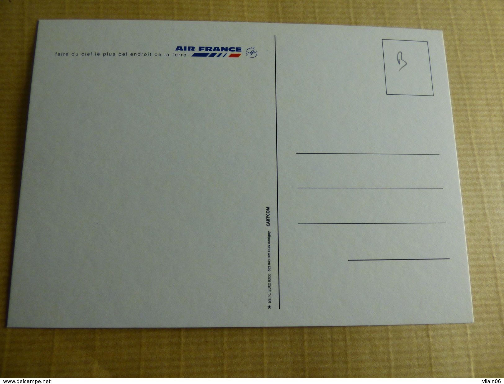 AIRLINE ISSUE / CARTE COMPAGNIE     AIR FRANCE   NOUVEL ESPACE AFFAIRES - 1946-....: Era Moderna