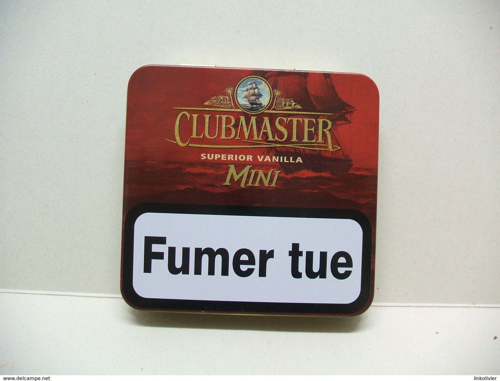 BOITE Métal Vide CLUBMASTER MINI Superior Vanilla (20 Cigares) - Étuis à Cigares