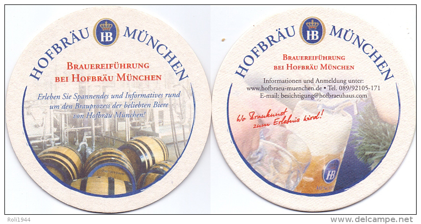 #D169-124 Viltje Hofbräuhaus München - Sous-bocks