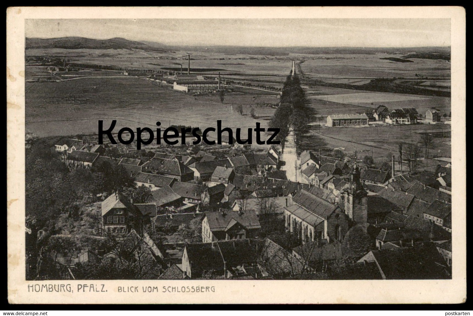 ALTE POSTKARTE HOMBURG PFALZ BLICK VOM SCHLOSSBERG PANORAMA SAARPFALZ Cpa Postcard Ansichtskarte AK - Saarpfalz-Kreis