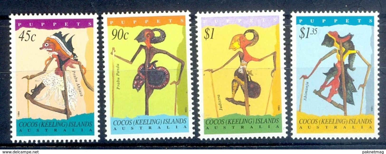 S238- AUSTRALIA 1994 Cocos(Keeling ) Islands Puppets. - Isole Cocos (Keeling)