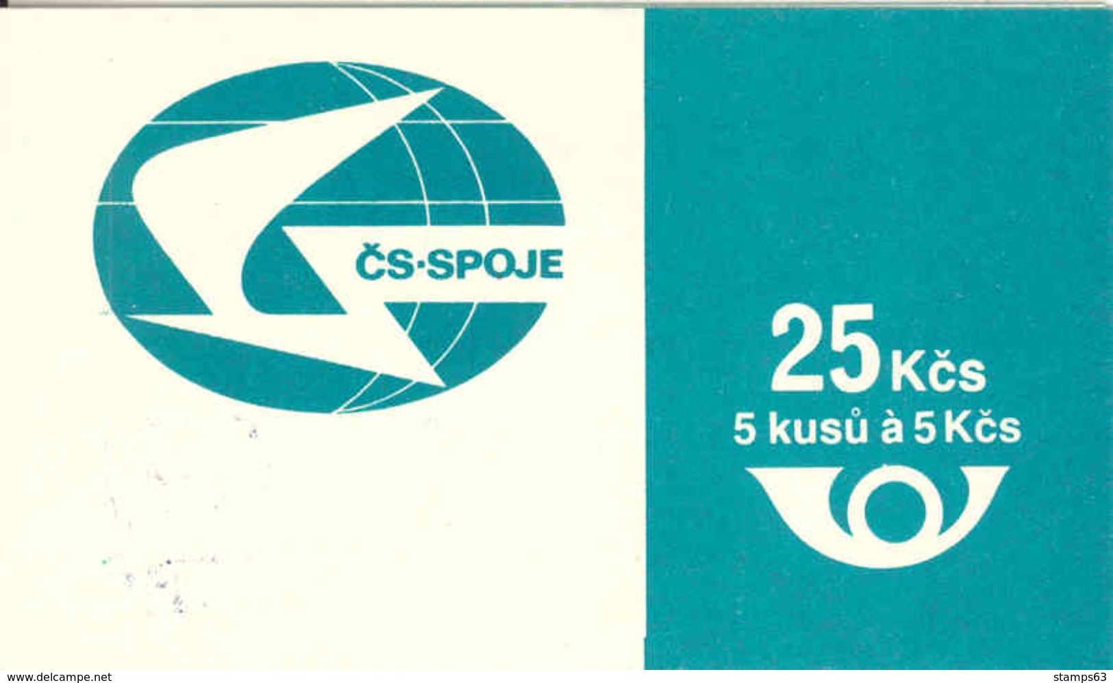 CSSR - CZECHOSLOVAKIA, 1985, Booklet C68, 5x5 Kcs, J. Brahms, Mi 2702 - Sonstige & Ohne Zuordnung