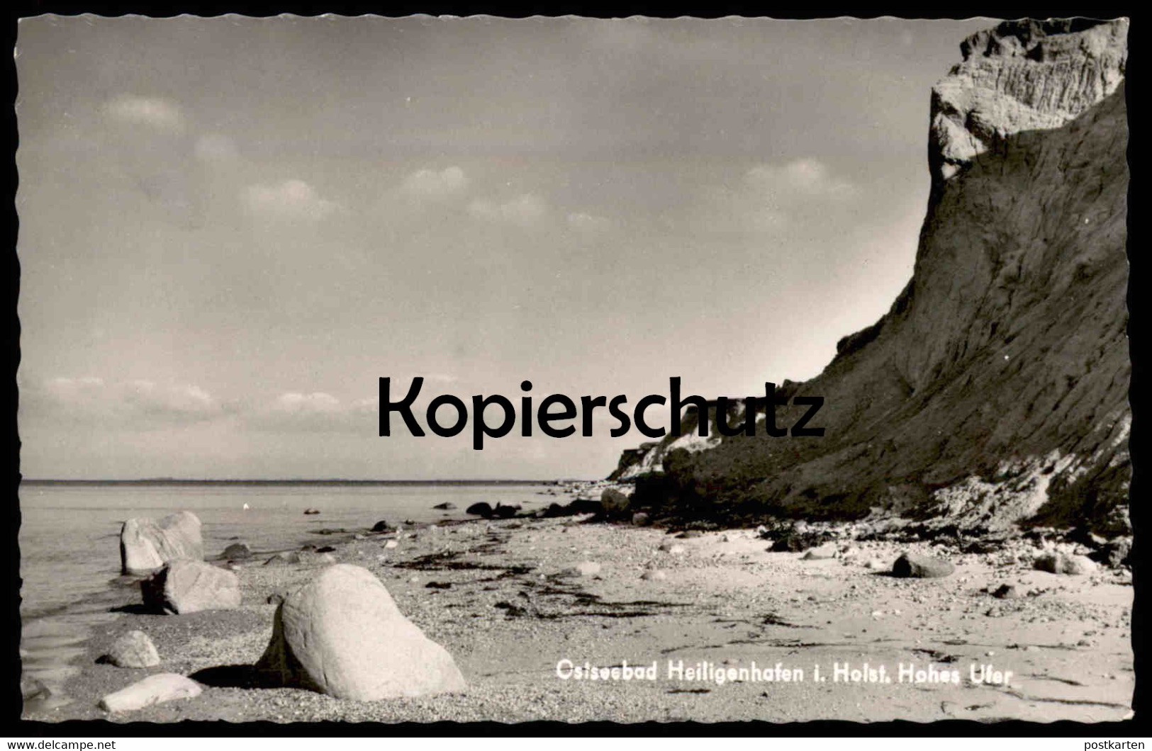 ÄLTERE POSTKARTE OSTSEEBAD HEILIGENHAFEN IN HOLSTEIN HOHES UFER Küste Strand Postcard AK Cpa Ansichtskarte - Heiligenhafen