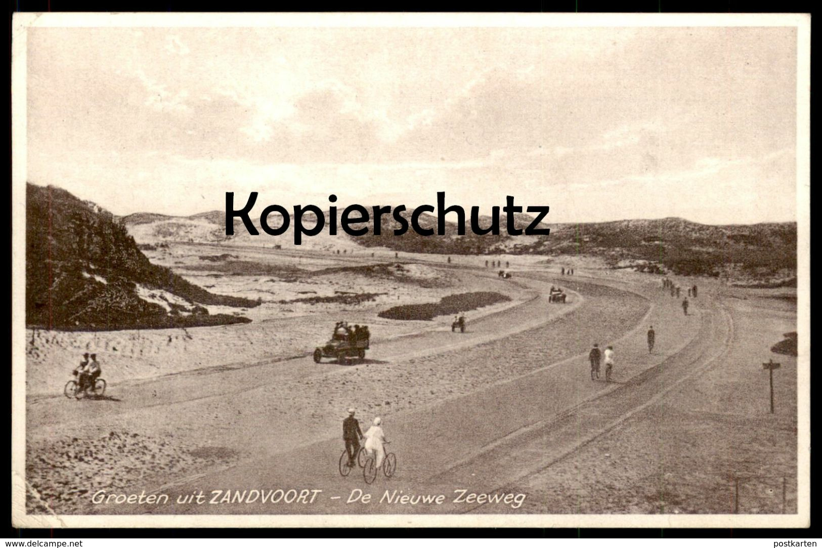 ALTE POSTKARTE GROETEN UIT ZANDVOORT DE NIEUWE ZEEWEG Postcard AK Cpa Ansichtskarte - Zandvoort