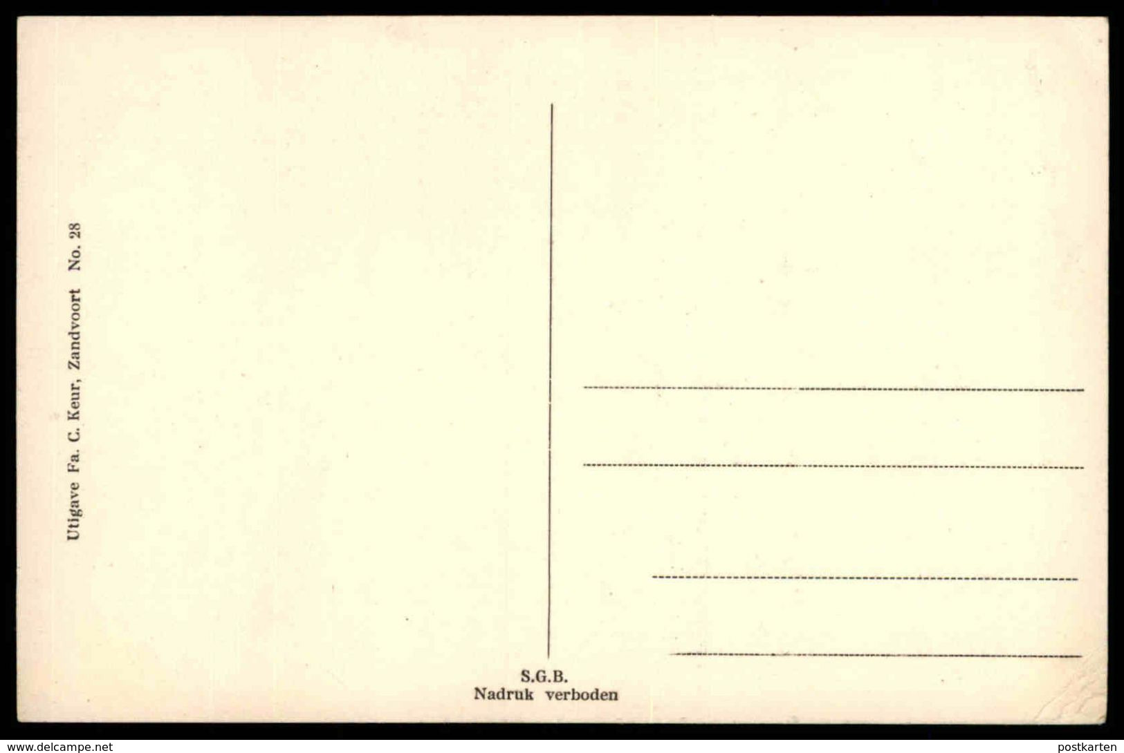 ALTE POSTKARTE GROETEN UIT ZANDVOORT DE NIEUWE ZEEWEG Postcard AK Cpa Ansichtskarte - Zandvoort