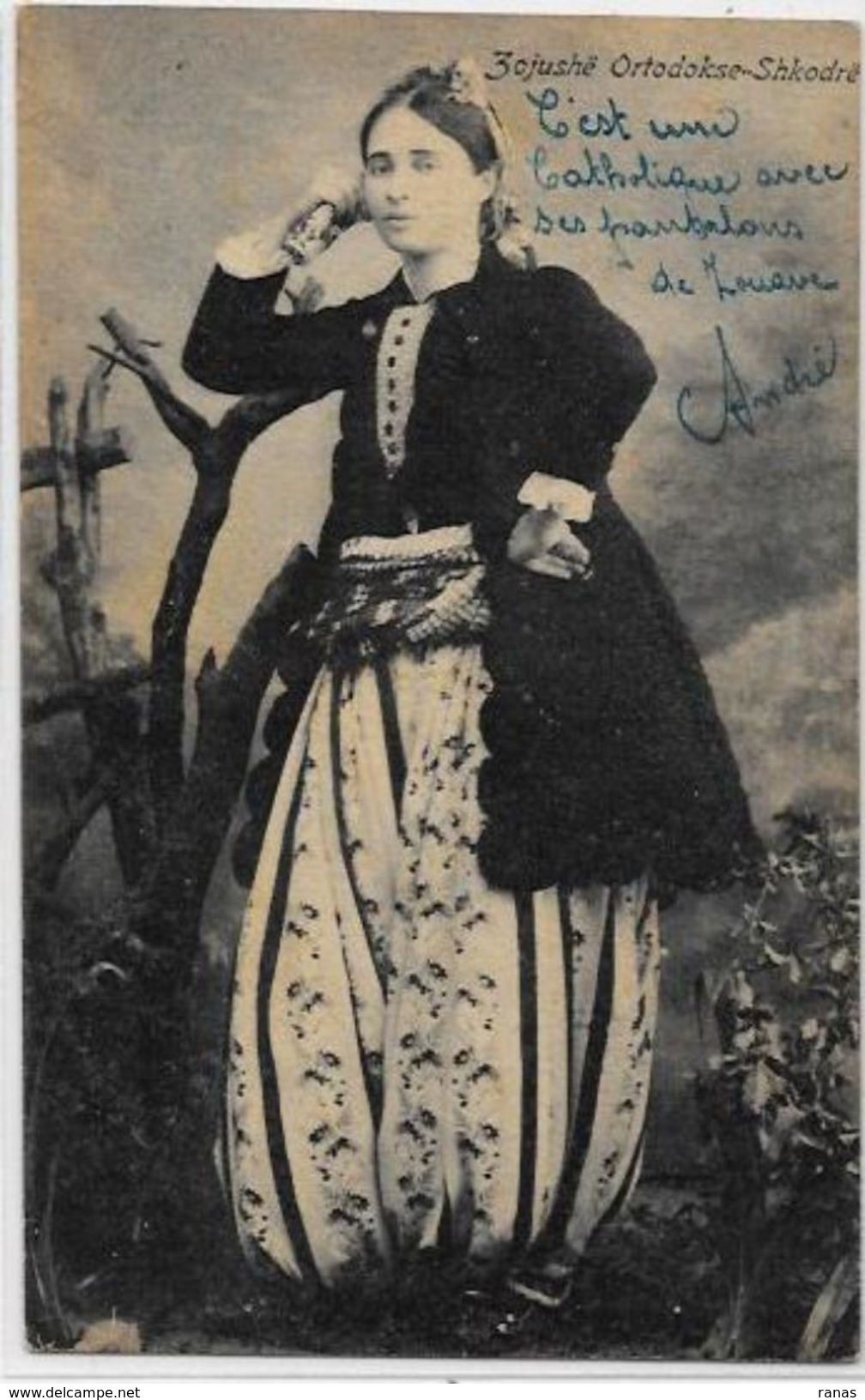 CPA Albanie Albania Albanien Type écrite - Albanie