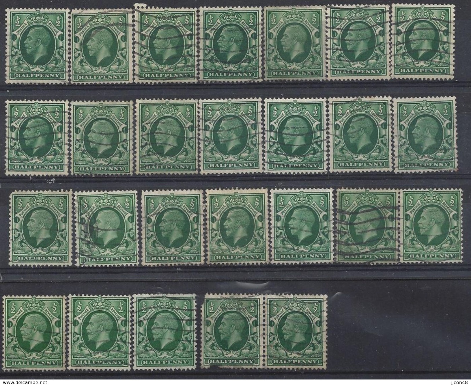 GB 1934-36  KGV  1/2d (o) Mi.175 X - Used Stamps