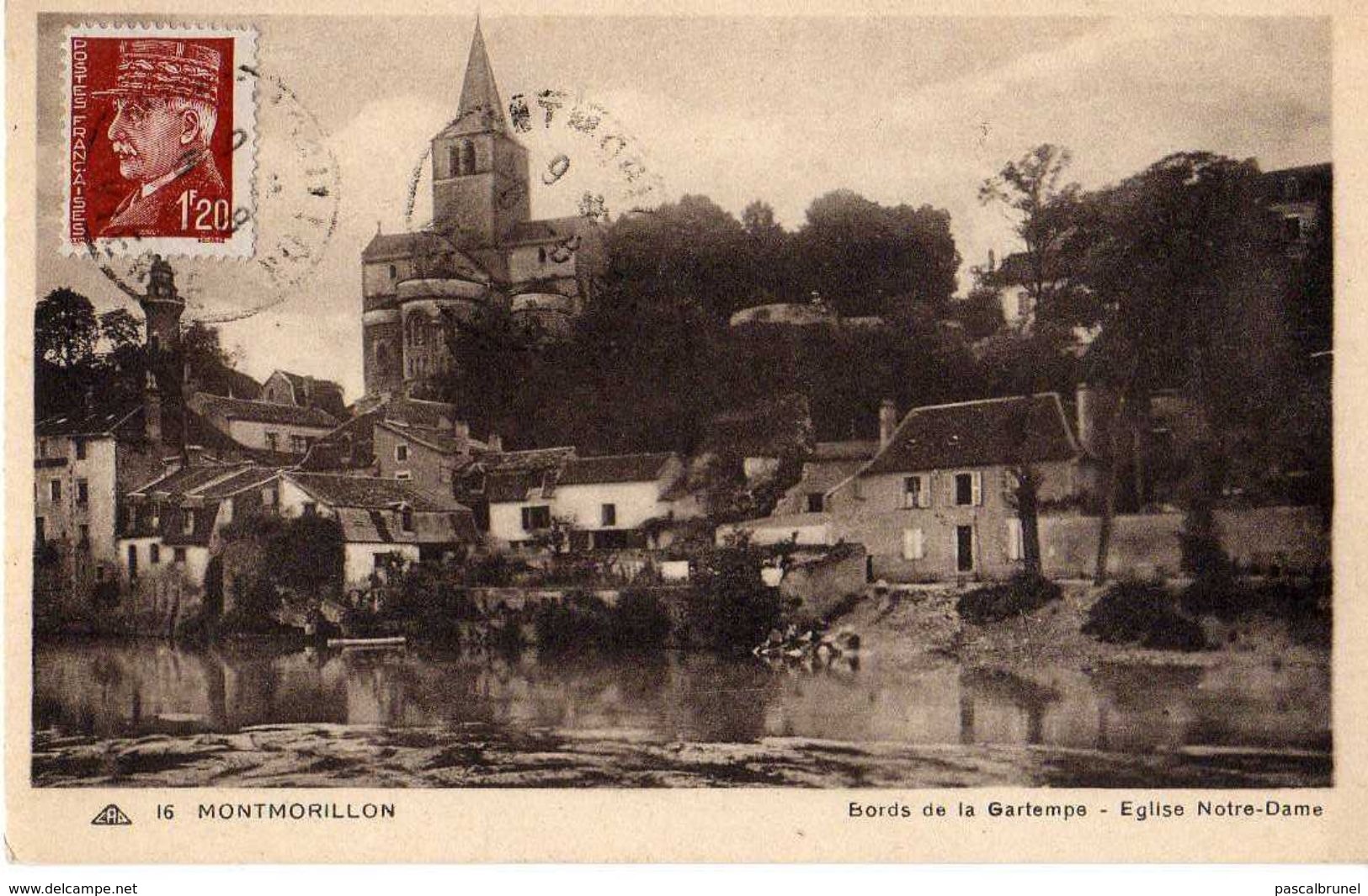 MONTMORILLON - BORDS DE LA GARTEMPE - EGLISE NOTRE DAME - Montmorillon