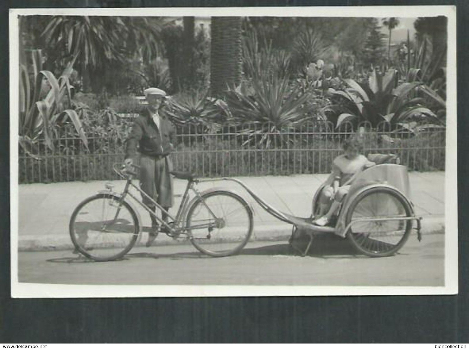 Alpes Maritimes. Nice Carte Photo D'un Vélo Taxi No 48 - Petits Métiers