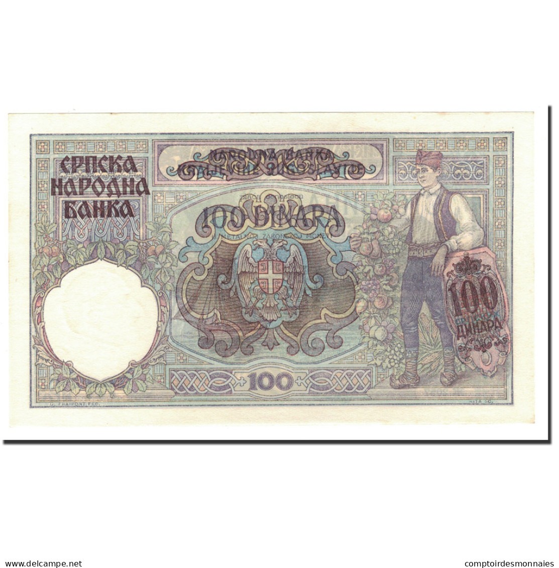 Billet, Serbie, 100 Dinara, 1941, 1941-05-01, KM:23, NEUF - Serbie