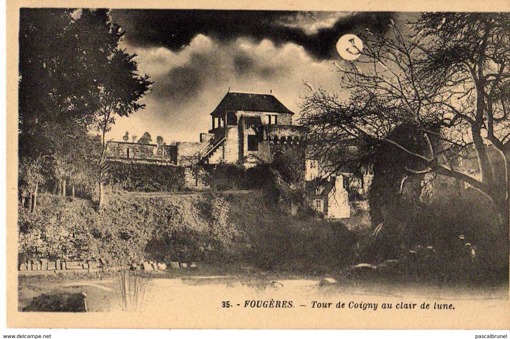 FOUGÈRES - TOUR DE COIGNY AU CLAIR DE LUNE - Fougeres