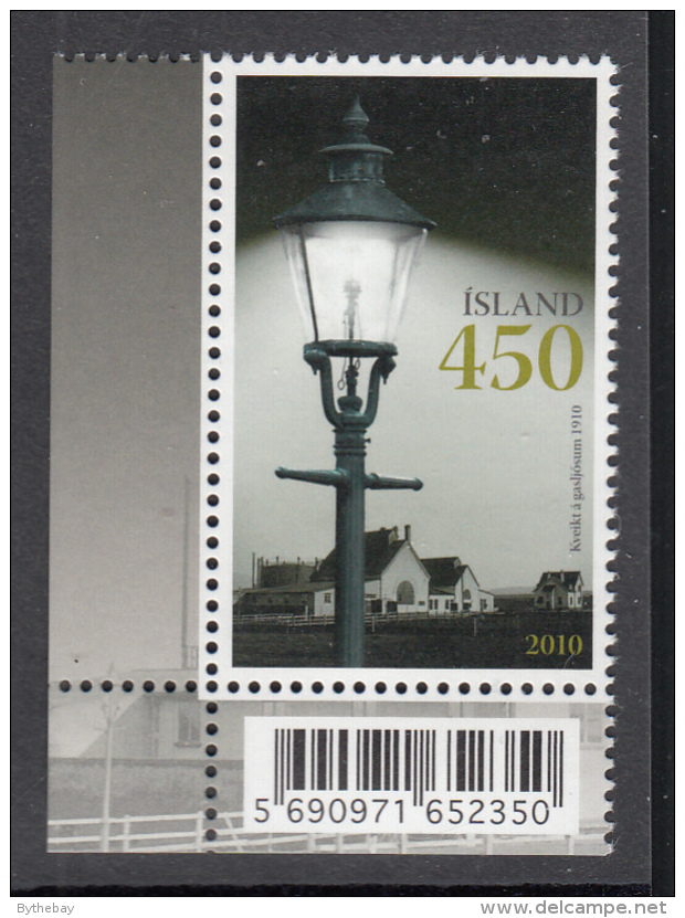 Iceland 2010 MNH Scott #1211 Reykjavik's First Gas Lights 100th Anniversary - Gaz