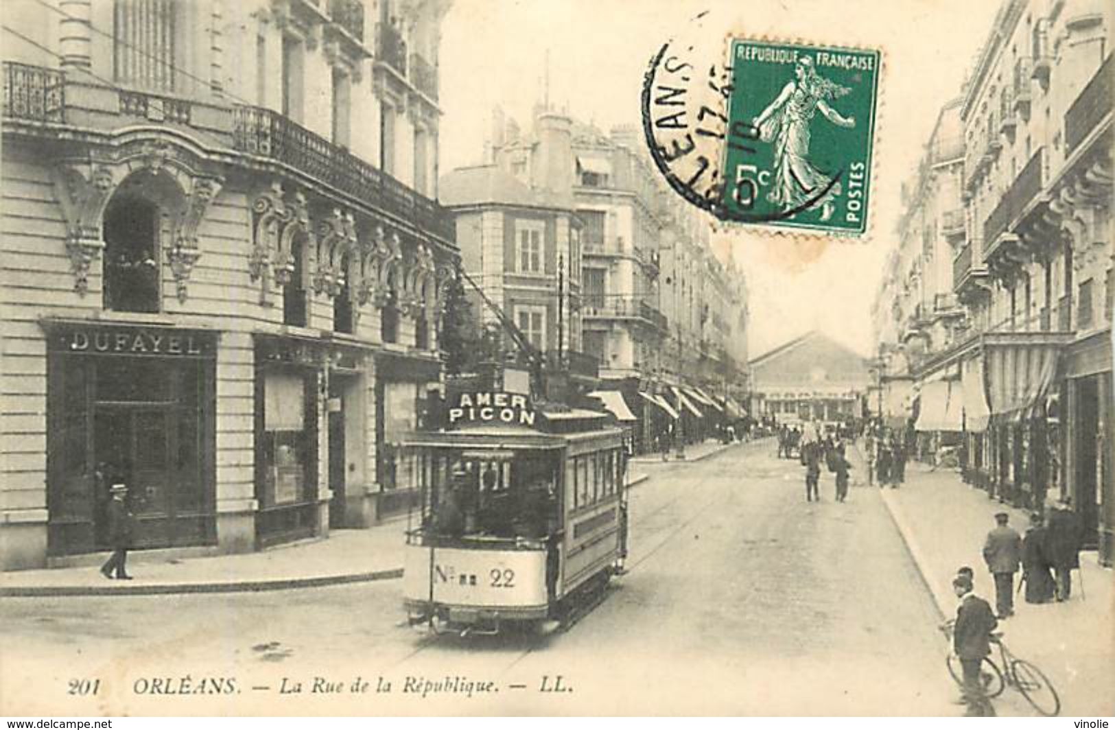 A-17.9315 : ORLEANS. RUE DE LA REPUBLIQUE. TRAMWAY. - Orleans