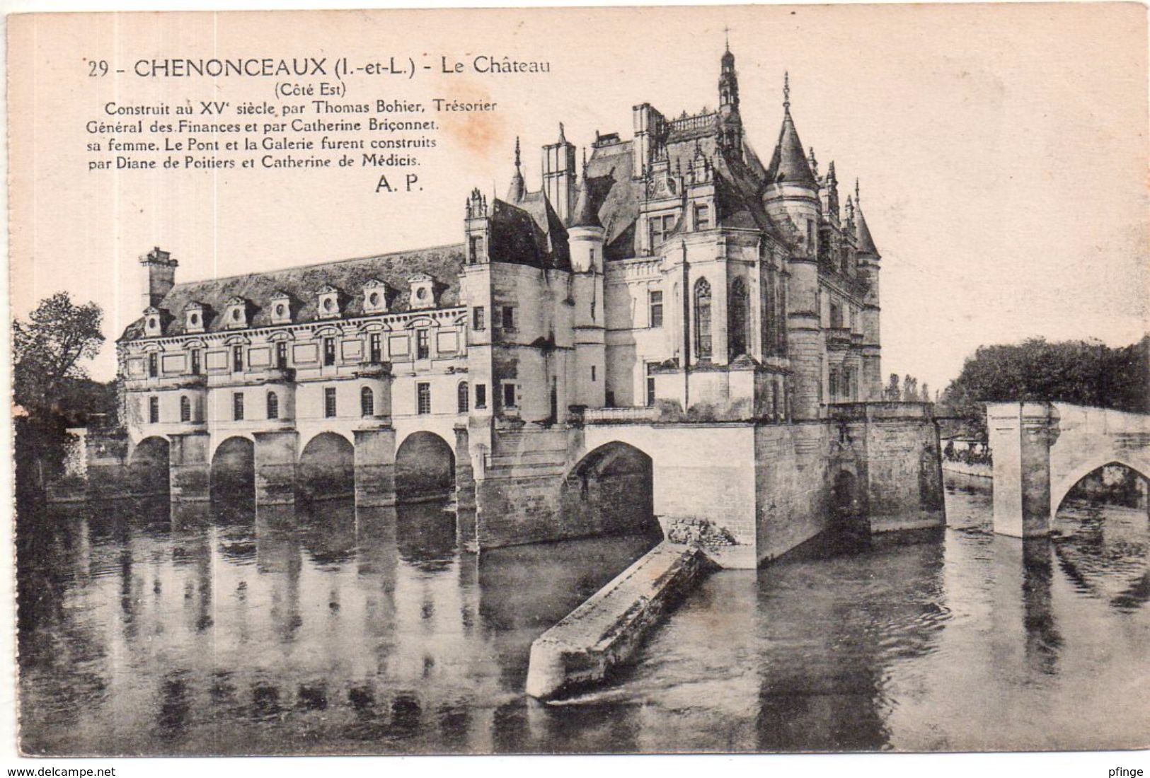 Lot De 3 Cartes Du Château De Chenonceaux - Chenonceaux