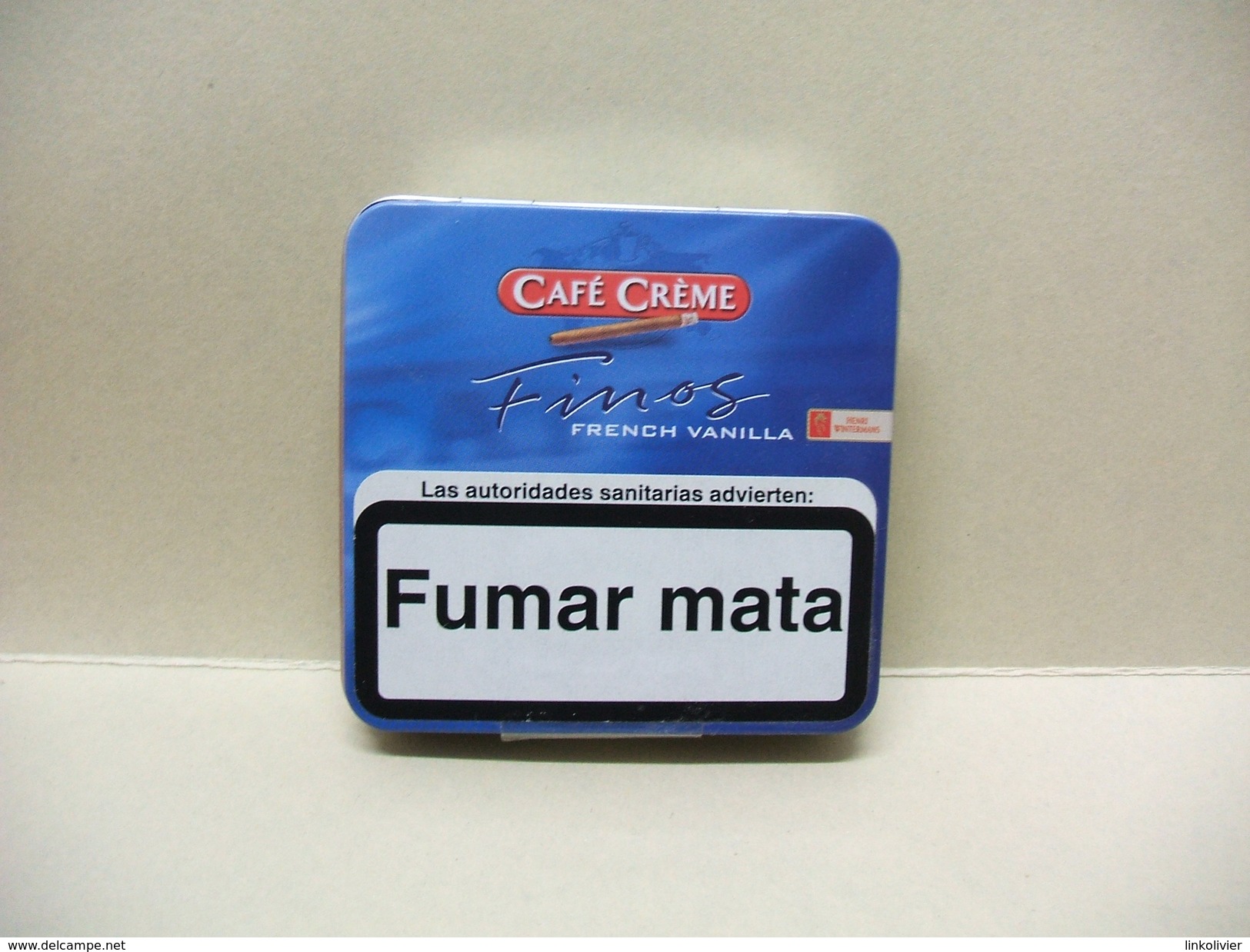 BOITE Métal Vide CAFE CREME FINOS French Vanilla (20 Cigares) - Cigar Cases