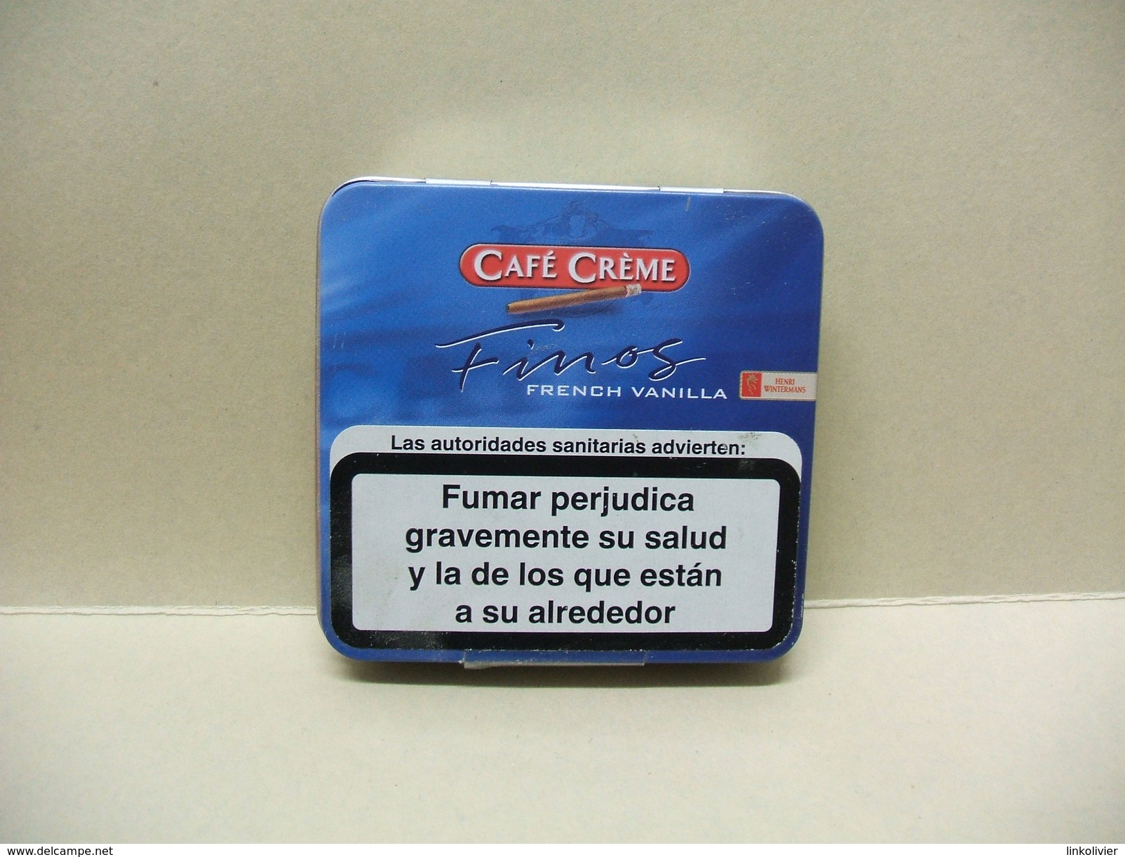 BOITE Métal Vide CAFE CREME FINOS French Vanilla (20 Cigares) - Cigar Cases