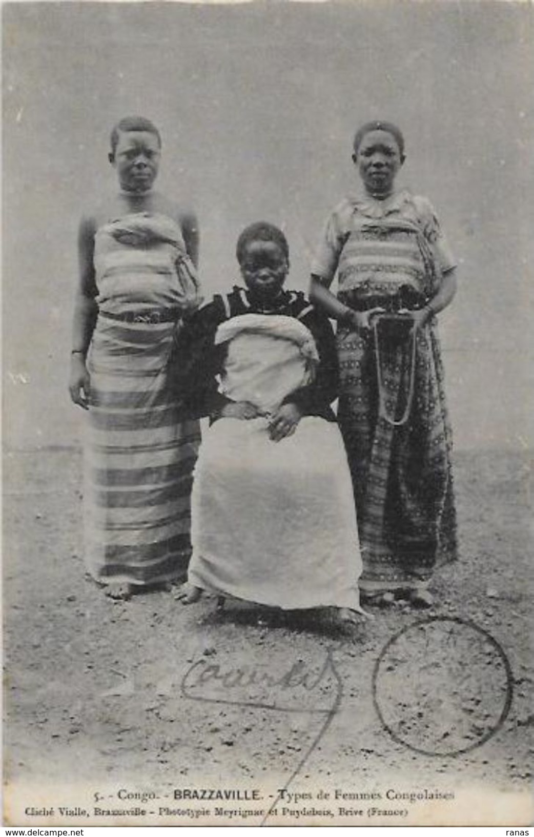 CPA Congo Ethnic Afrique Noire Type Circulé - Congo Français
