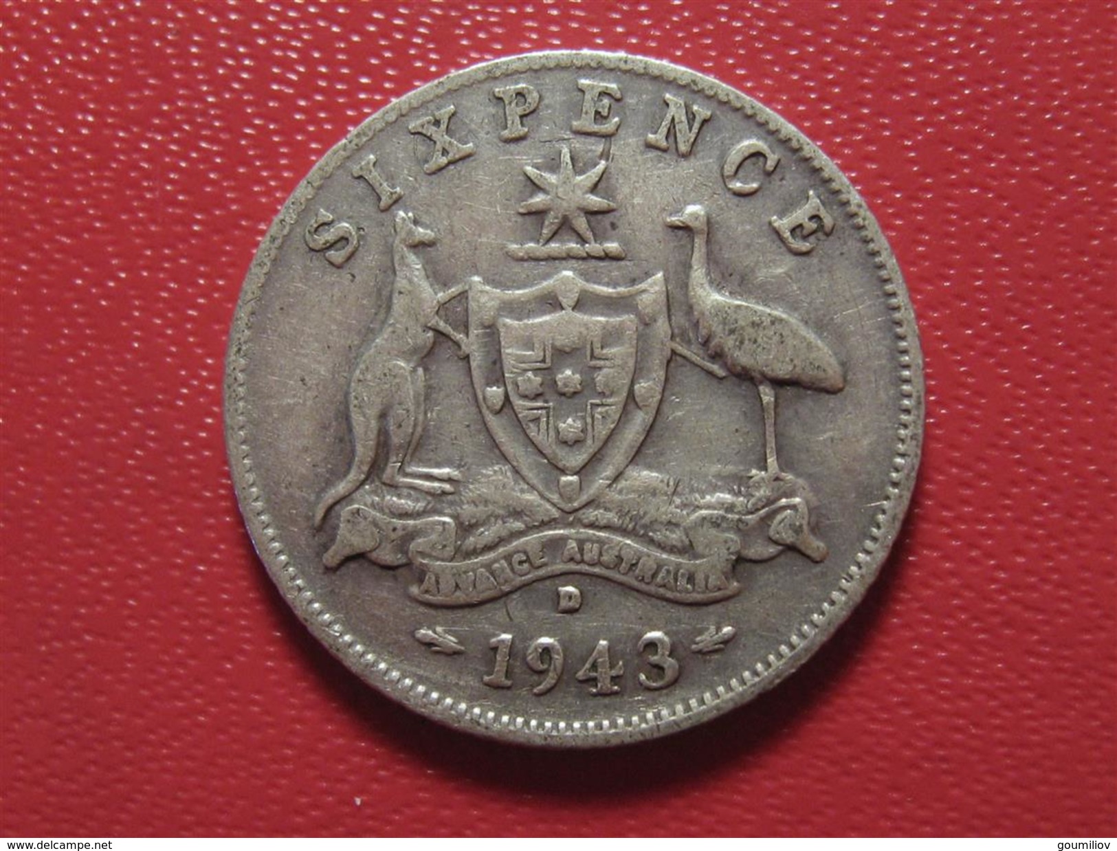 Australie - 6 Pence 1943 D 3880 - Sixpence