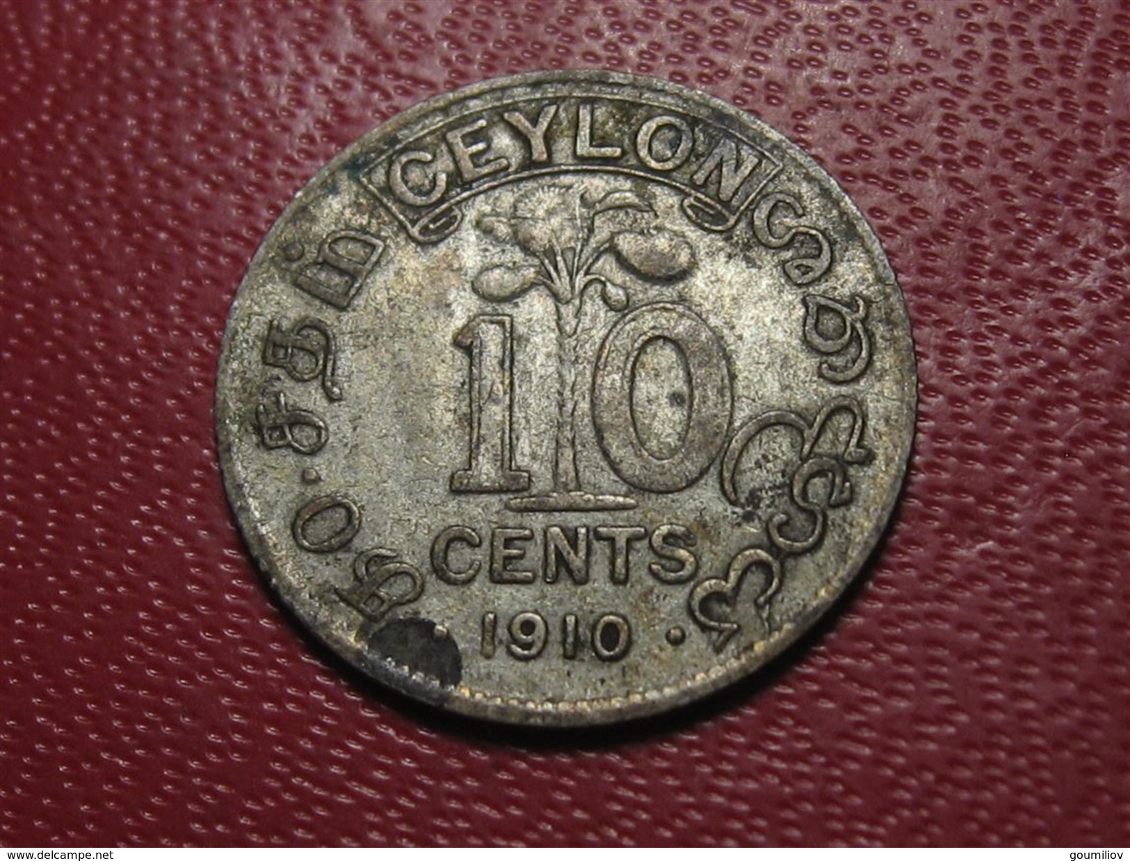 Ceylon - 10 Cents 1910 3902 - Sri Lanka