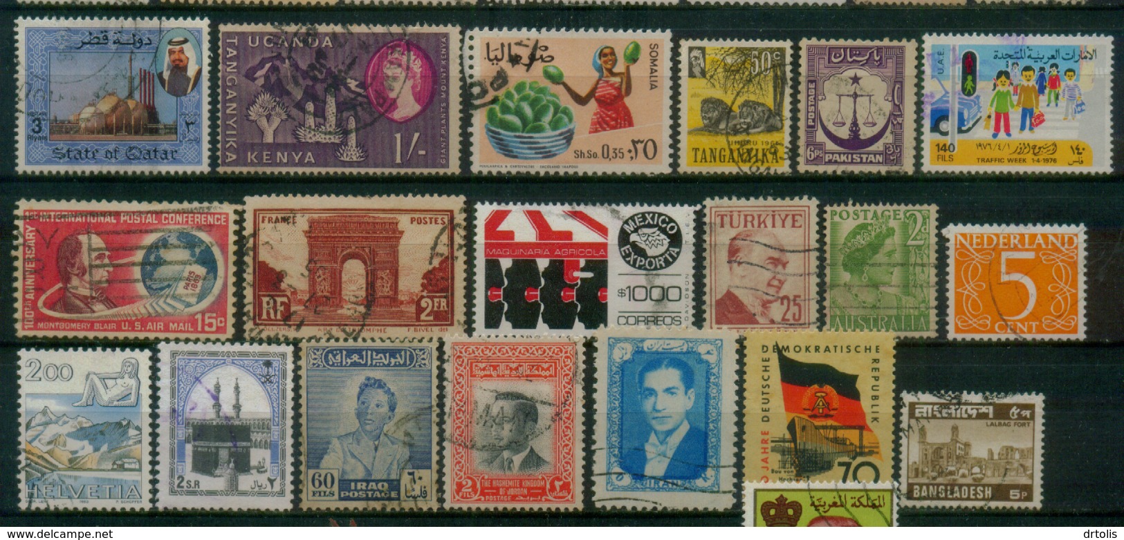 47 STAMP FROM 47 COUNTRY / VF USED - Collections (sans Albums)