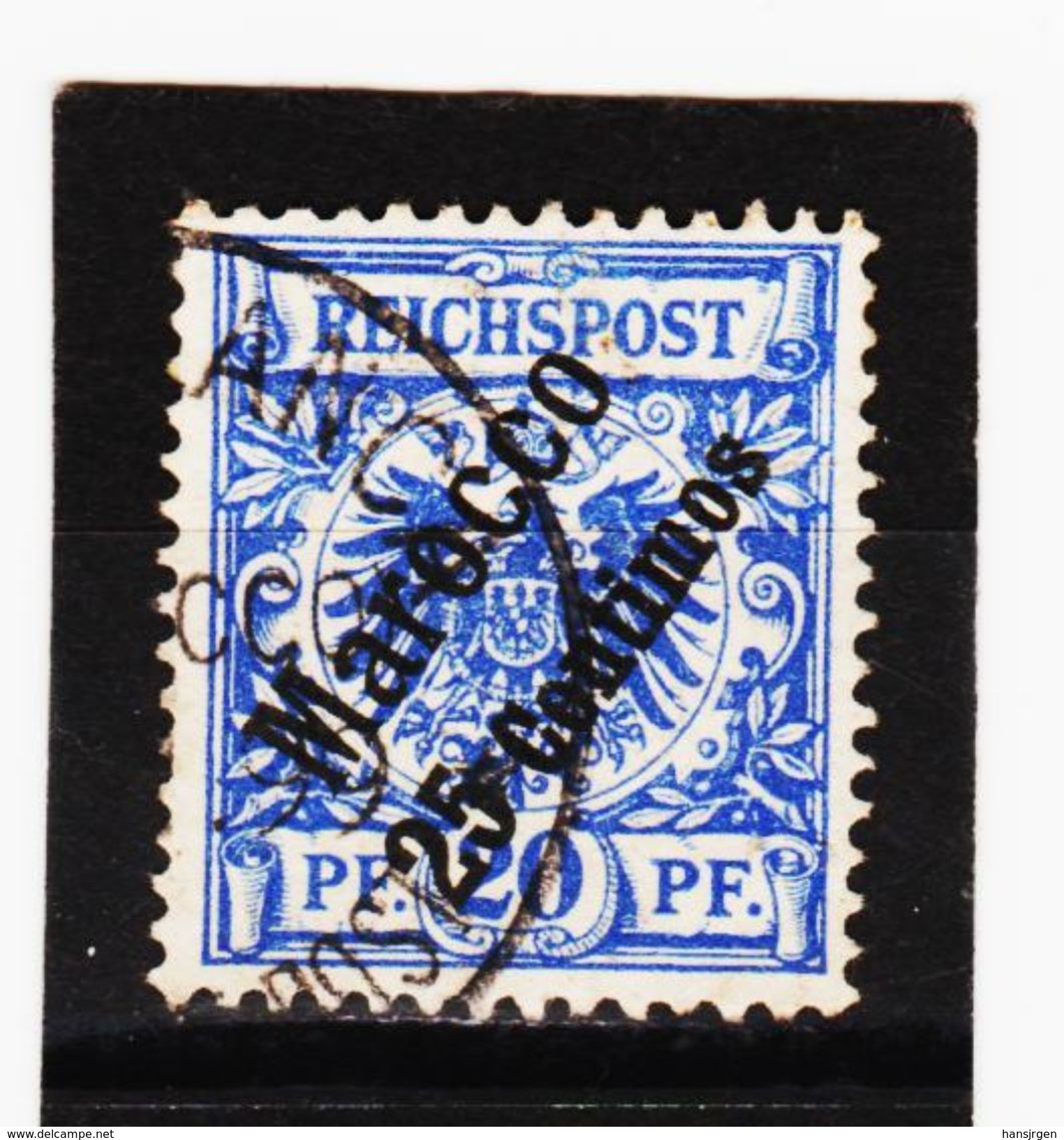 KAR436 DEUTSCHE AUSLANDSPOSTÄMTER MAROKKO 1899 MICHL 4 Used / Gestempelt Siehe ABBILDUNG - Deutsche Post In Marokko