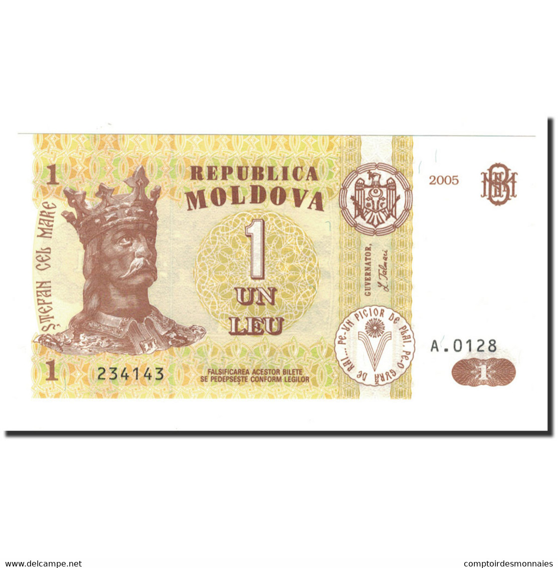 Billet, Moldova, 1 Leu, 2005, KM:8f, NEUF - Moldova