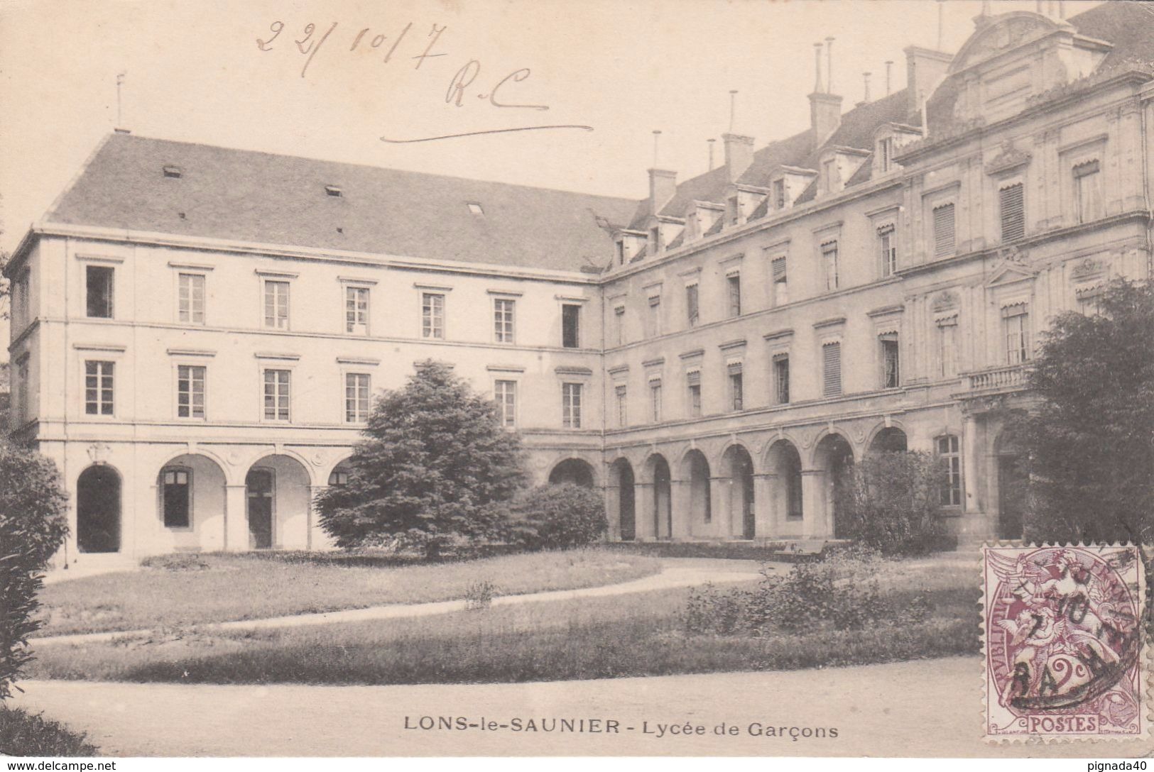 Cp , 39 , LONS-le-SAUNIER , Lycée De Garçons - Lons Le Saunier