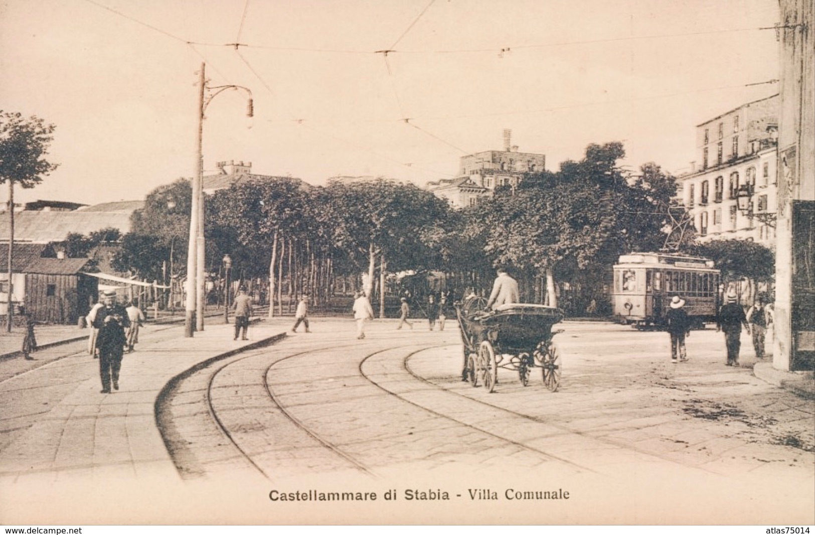 T520 - Castellammare Di Stabia - Napoli - Villa Comunale-tram-regno - Autres & Non Classés