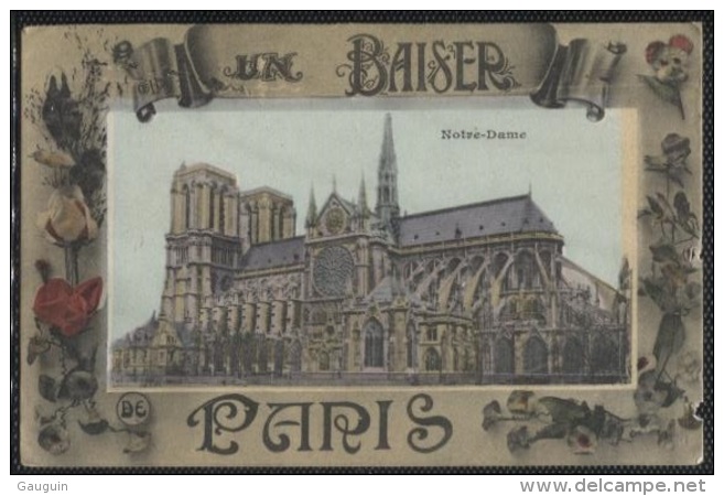 CPA - PARIS - FANTAISIE - UN BAISER N.DAME - Edition E.Le Deley (léger Défaut Côté Droit) - Notre Dame De Paris