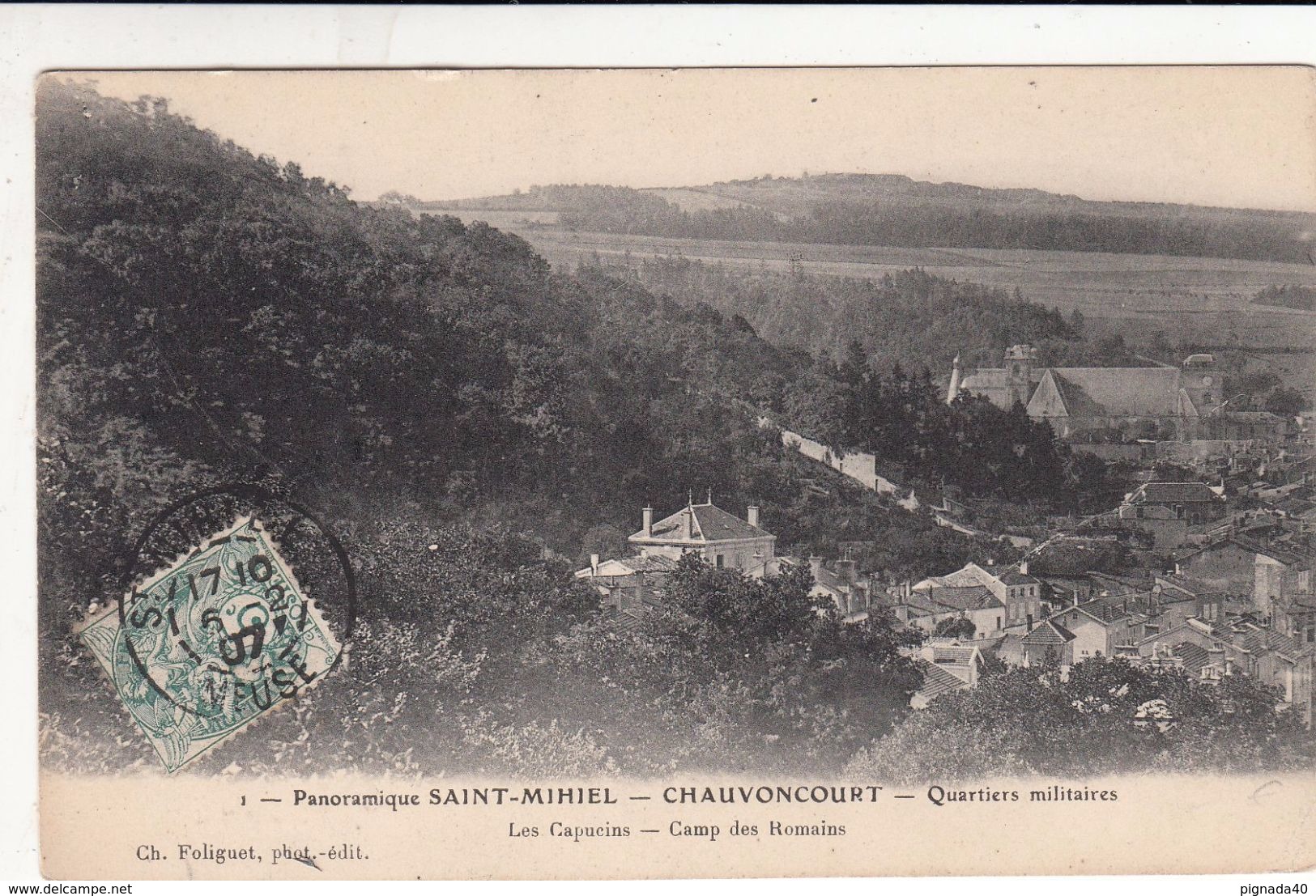 Cp , 55 , SAINT-MIHIEL - CHAUVONCOURT , Panoramique , Quartiers Militaires - Saint Mihiel