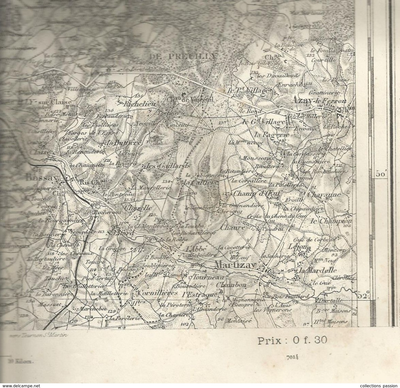 Carte Topographique , Chatellerault , Type 1889 , Révisée En 1907 , N° 132 , 5/2 , Bon état , 4 Scans, Frais Fr : 1.95 E - Cartes Topographiques