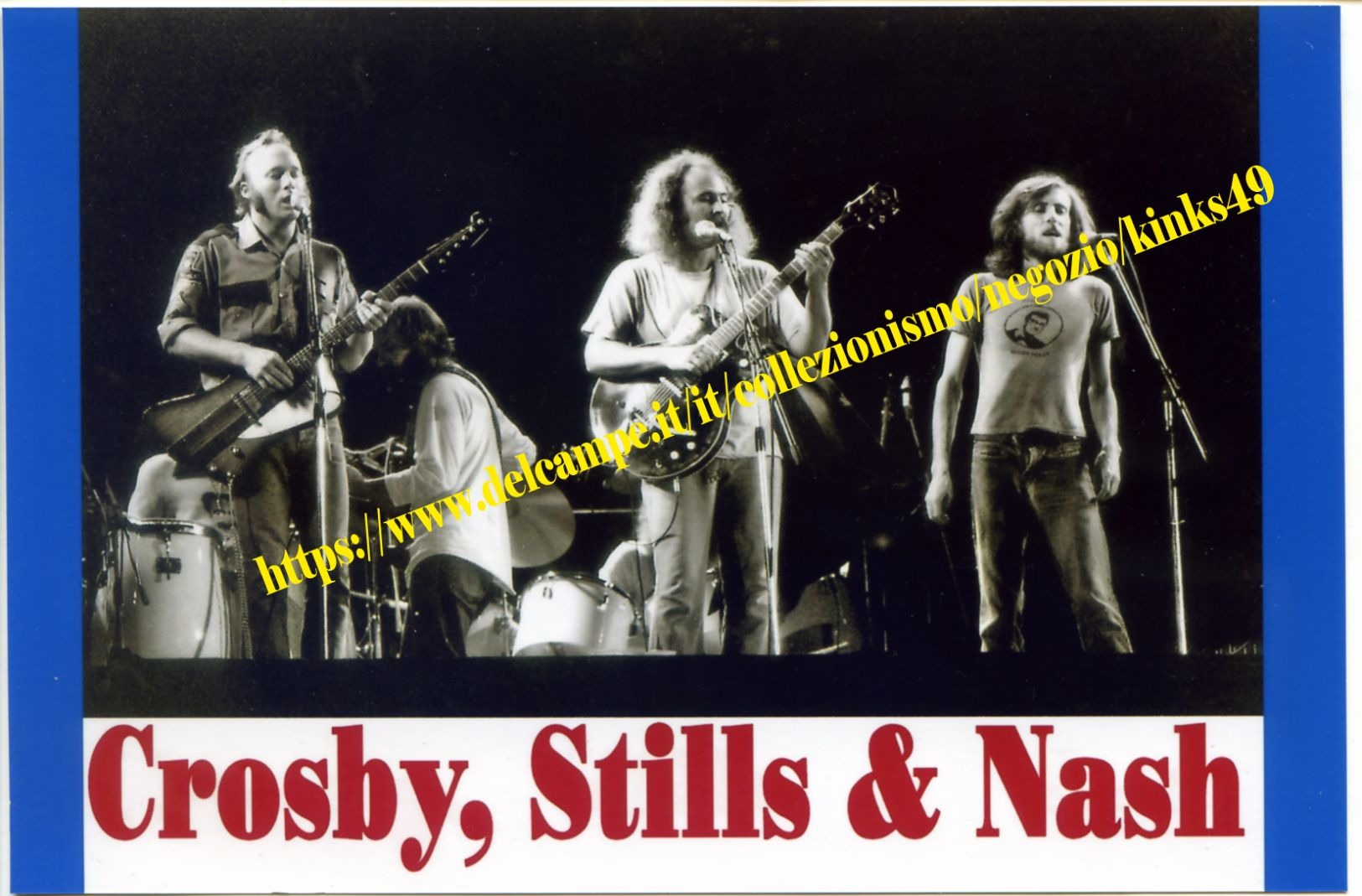 590> Bella Fotografia Riproduzione Cm. 12 X 18 Di CROSBY, STILLS & NASH - Foto