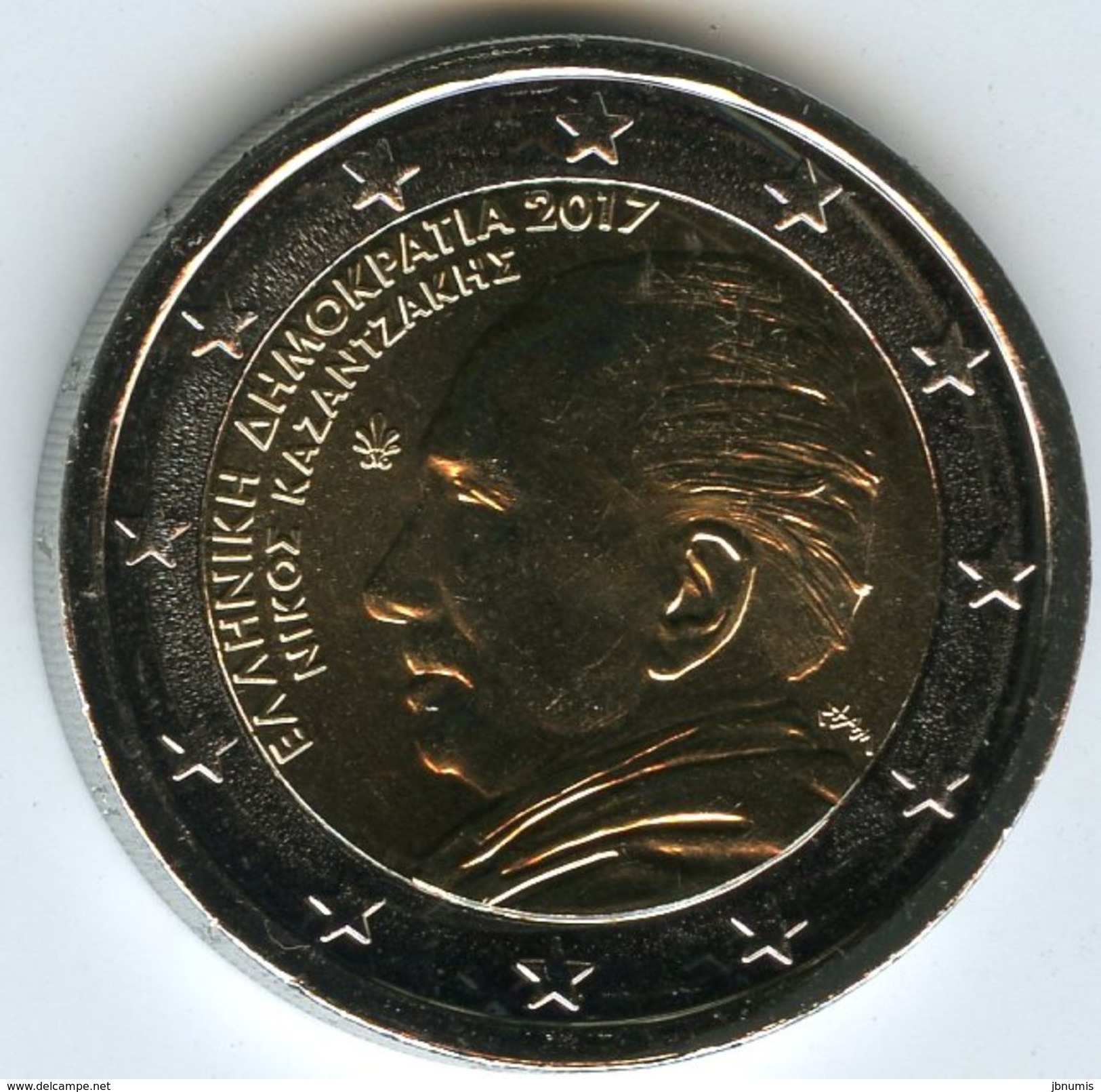 Grèce Greece 2 Euro 2017 Nikos Kazantzakis UNC - Greece