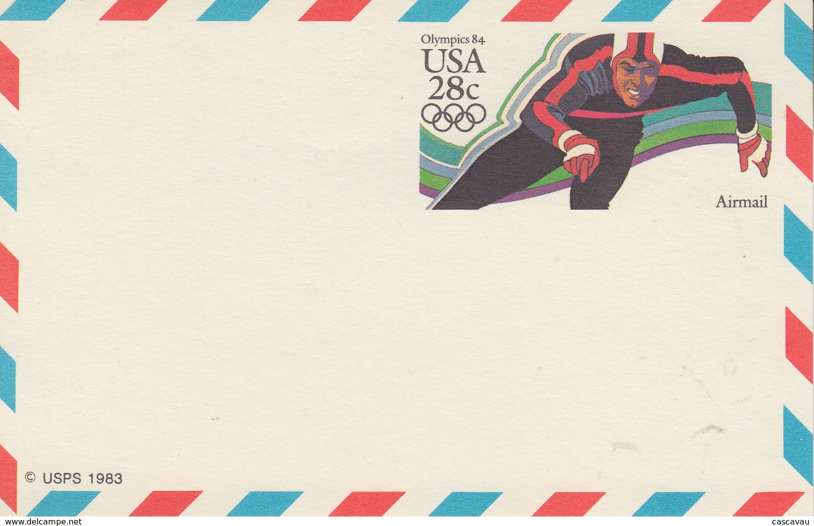 Carte    Entier   Postal    U.S.A   Jeux  Olympiques   1984 - Hiver 1984: Sarajevo