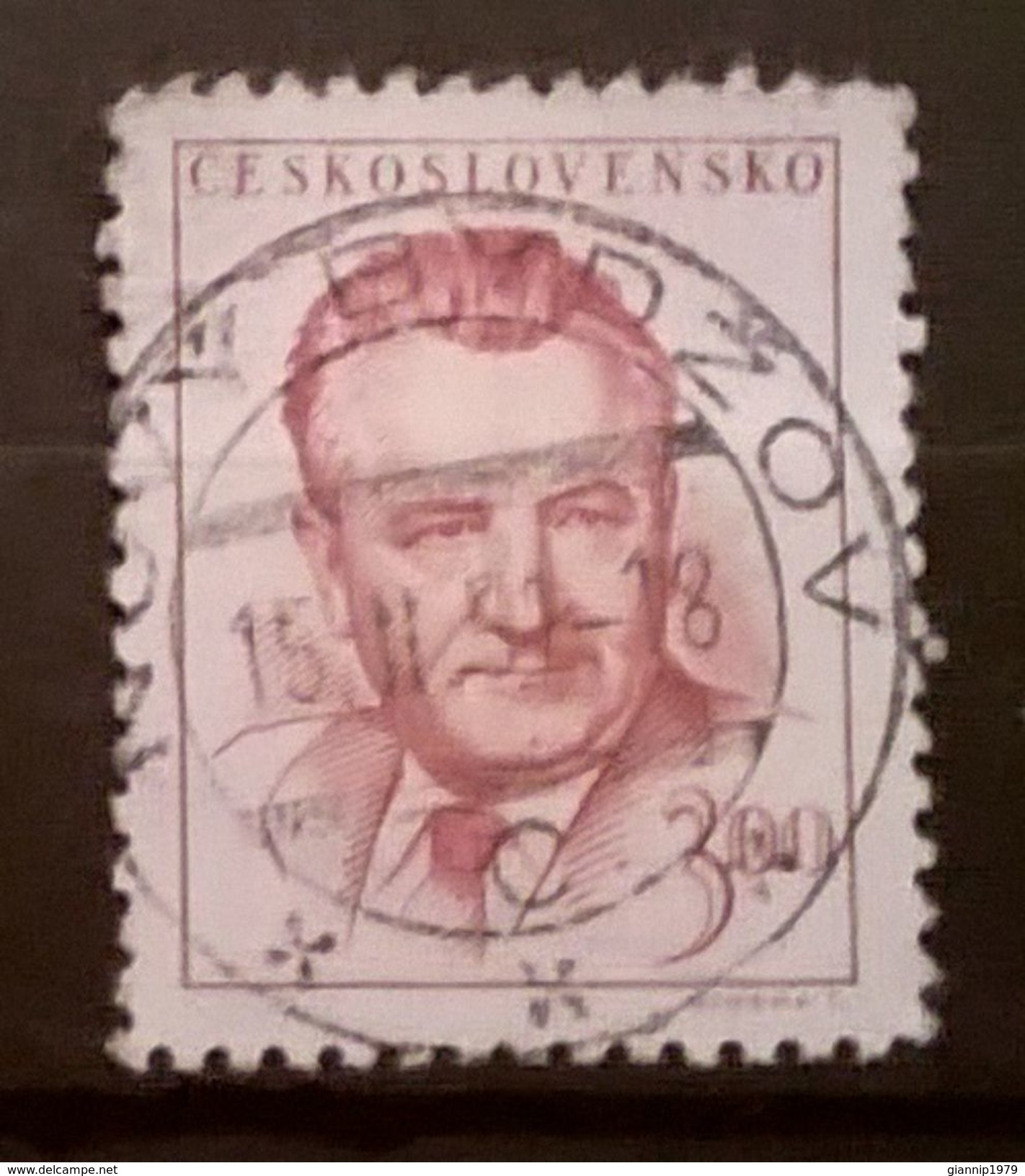 FRANCOBOLLI STAMPS CECOSLOVACCHIA CESKOSLOVENSKO 1948 SERIE KLEMENT GOTTWALD - Gebraucht