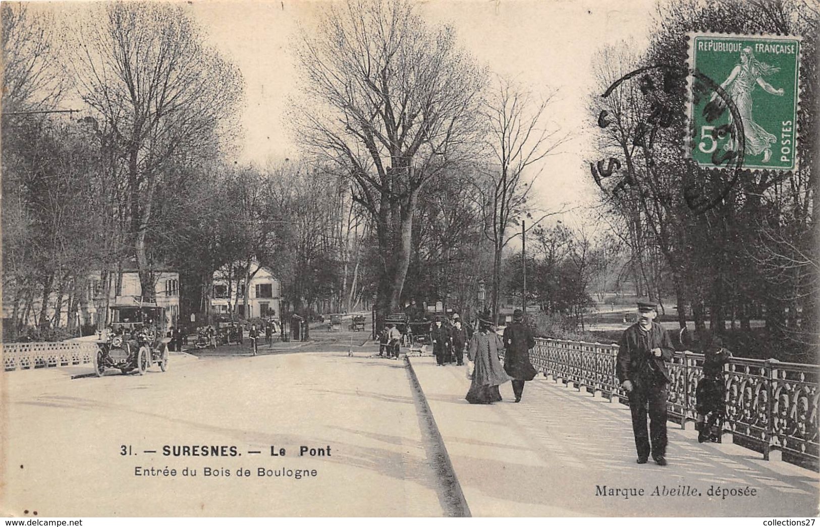 92-SURESNES- LE PONT ENTREE DU BOIS DE BOULOGNE - Suresnes