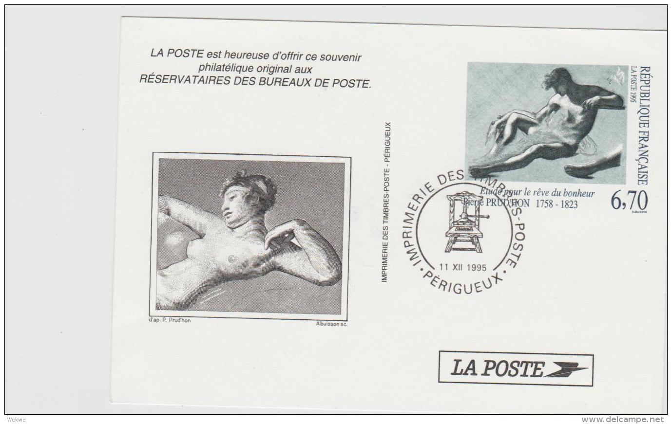 FS840 / Frankreich,  Sonderganzsache Perigueux X Vom  Ersttag 11.12.1995 - Pseudo-officiële  Postwaardestukken