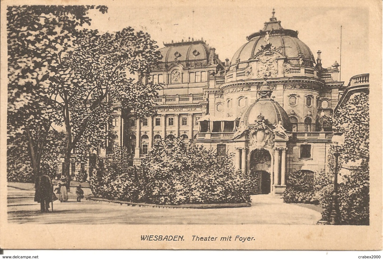 Y&T N° 101 WIESBADEN  Vers  FRANCE  1906  2 SCANS - Briefe U. Dokumente